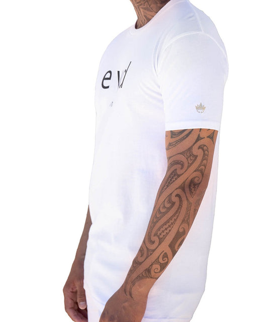 Photo of eyd classic mens t-shirt (white) side