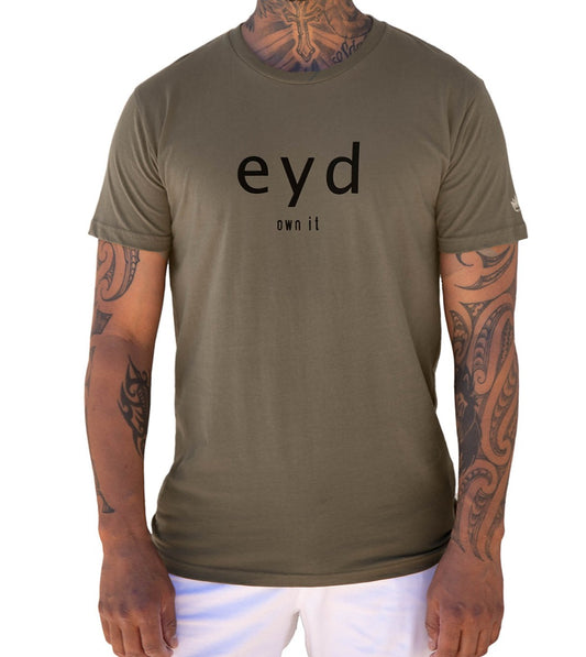 Photo of eyd classic mens t-shirt (army) front
