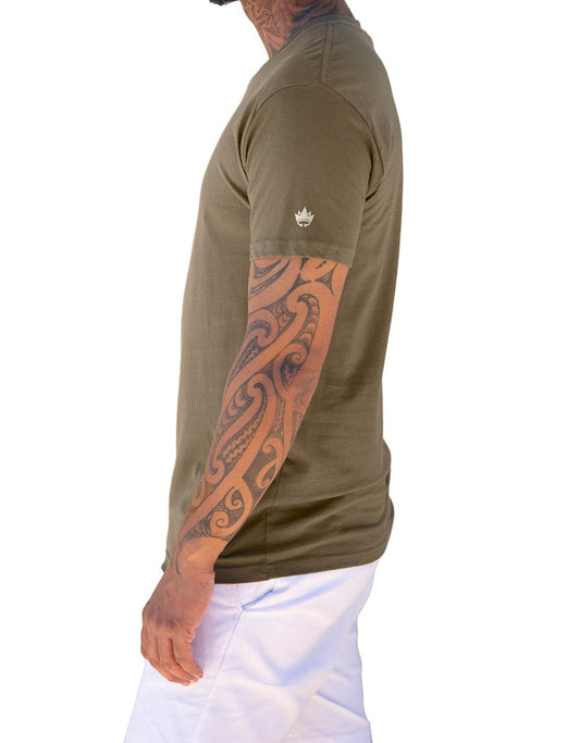 Photo of eyd classic mens t-shirt (army) side