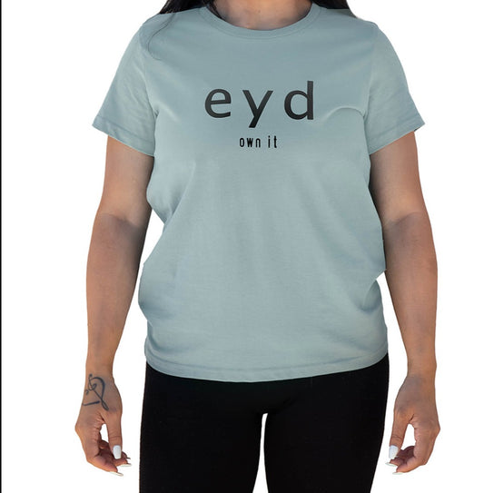 Photo of eyd classic womens t-shirt (sage) side