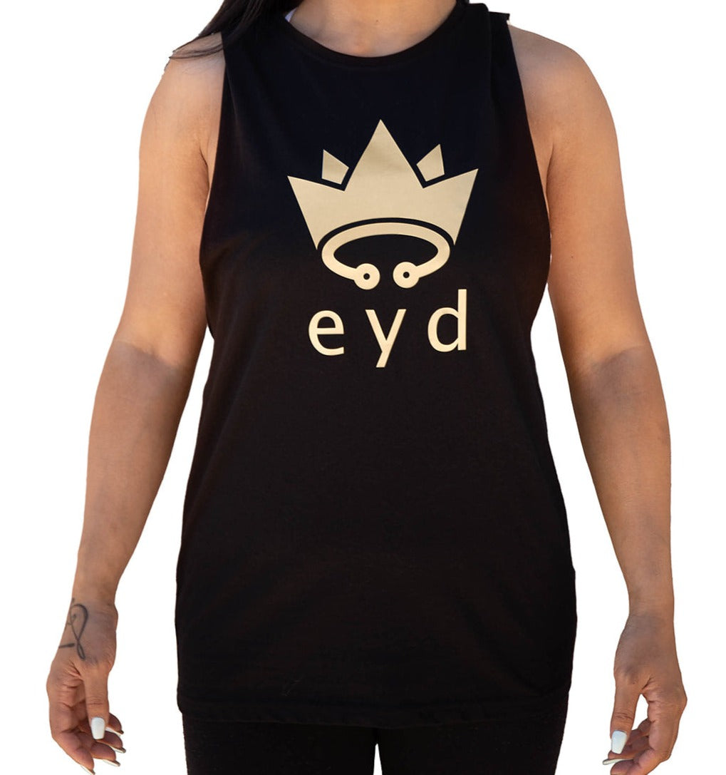 Photo of eyd unisex tank bold singlet (gold) front